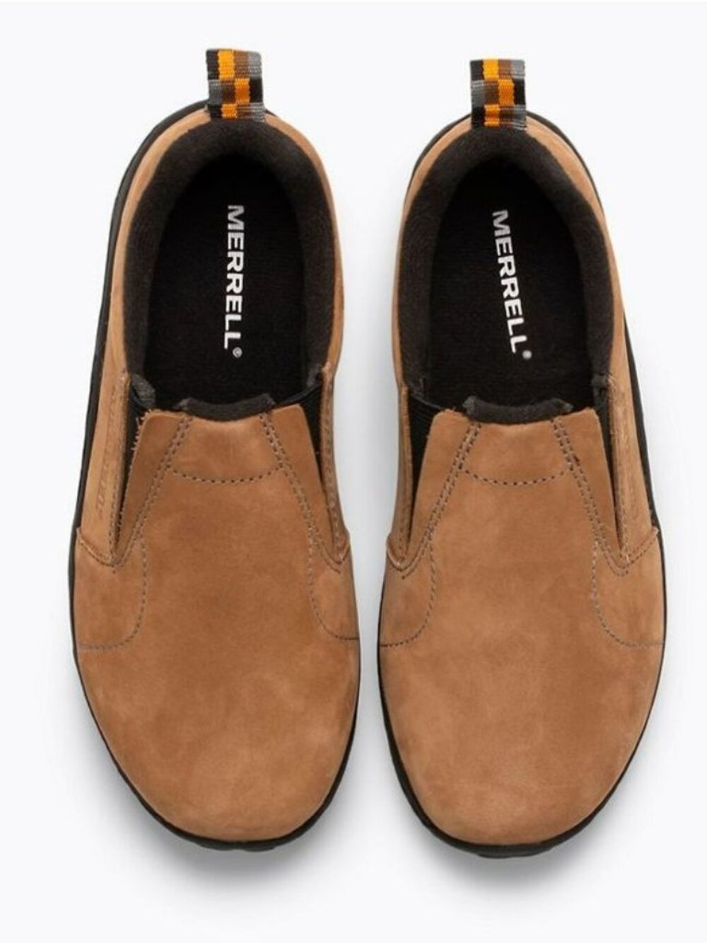 Merrell Big Kids Jungle MOC Nubuck Shoes Hiking Sneaker Brown Nubuck Size US 7M - Picture 5 of 13